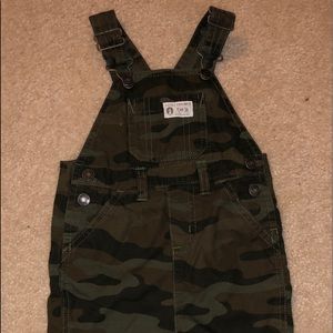 Boys camo overalls
